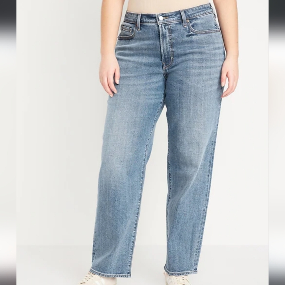 Old Navy O.G. Loose medium blue Courtney high rise jeans - Picture 3 of 13